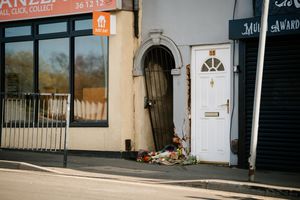 A wall was left damaged by the crash