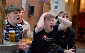 Dan Crighton and Callum Brunton at the Old Bush, Albrighton.