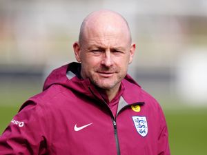 Lee Carsley looks on during an England Under-21s training session