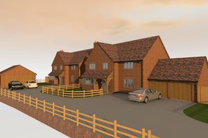 The proposed new homes on the Stafford farm