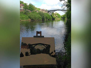 Supporting image for story: Howzat! Cricketer turned artist Jack Russell is inspired by iconic Iron Bridge
