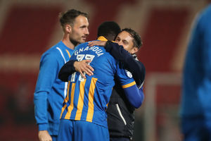 Arthur Gnahoua gets praise from the boss after his dramatic added time winner at Doncaster (AMA)