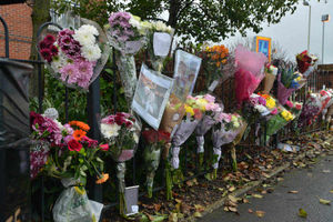 Tributes left at the store