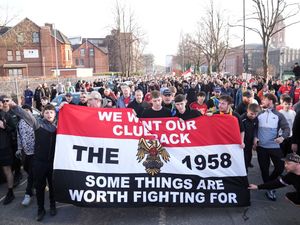 Manchester United supporters' group The 1958 protest against the Glazers