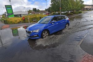 Flash flooding in Cannock