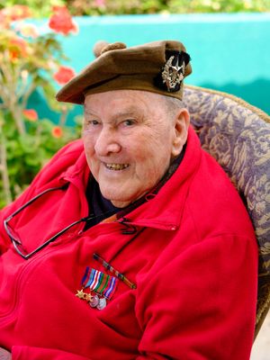 WWII veteran Harold Fenwick (102) has been supported by SSAFA for a decade.