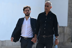 Manchester City and Portugal player Bernardo Silva arrives at the funeral of Diogo Jota and Andre Silva being held at Igreja Matriz de Gondomar in the town of Gondomar near Porto. The Liverpool and Portugal forward died along with his younger brother Andre Silva in the accident in Zamora on Thursday morning. Picture date: Saturday July 5, 2025. PA Photo. Photo credit should read: PA Wire.