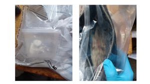 Police found heroin in a Gucci bag. Picture: West Mercia Police