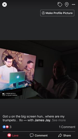 Social media users enjoying the live music stream