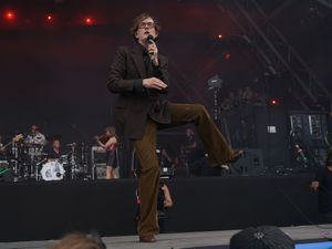 Supporting image for story: Pulp revealed as mystery band Patchwork as they appear for Glastonbury set