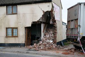 A vehicle also crashed into a powerline only hours after a HGV crashed into a pub