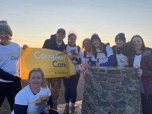 Supporting image for story: Charity team complete mountainous challenge