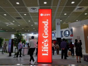 LG Electronics livery at a trade fair