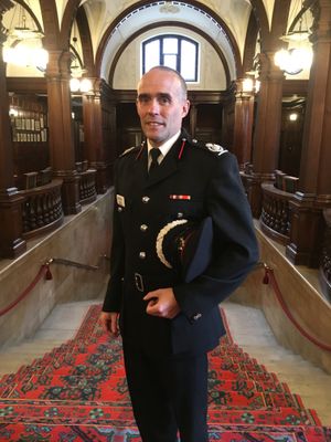 Staffordshire'S New Chief Fire Officer Rob Barber. Photo by Staffordshire LDR Kerry Ashdown. Free for use by all LDRS partners