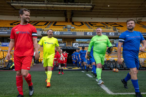 Tecman players walking onto the pitch. Credit: Ed Bagnall