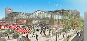 Artist impression of New West Bromwich Market 