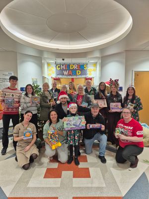 Community led by The Saleem Foundation donate over 250 toys to Russell's Hall Hospital