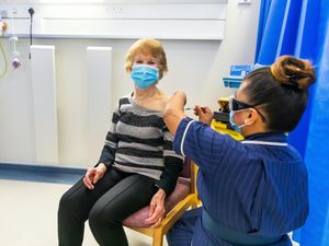 Supporting image for story: History-making grandmother receives second Pfizer vaccine dose