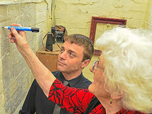 Supporting image for story: Doris puzzled at Shropshire wartime graffiti