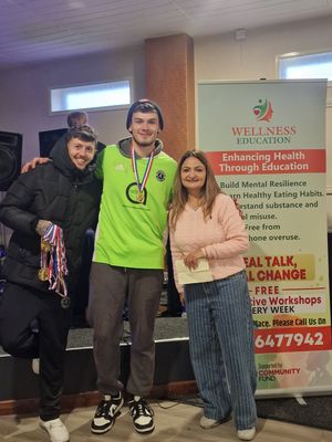 Medals given to the adult participants.