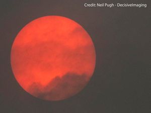 Supporting image for story: This is why Ophelia is turning the sky red