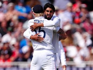 Supporting image for story: Ben Stokes among England wickets as Shoaib Bashir claims record on day two