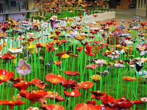 Supporting image for story: This amazing collection of ceramic flowers has taken a top award