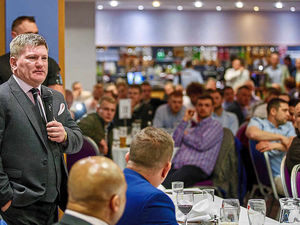 Supporting image for story: Ricky Hatton a big hit at Shrewsbury Town's Greenhous Meadow