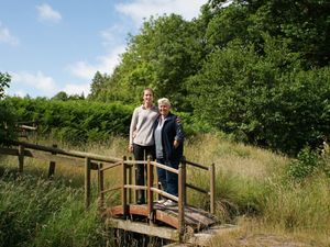 Supporting image for story: Shropshire mother and daughter raise funds for charity with field of golden daffodils