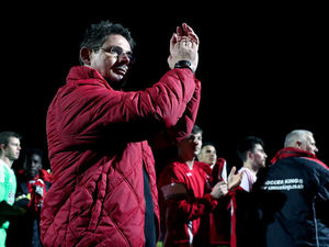 Supporting image for story: Emotional Gary Hackett hails Stourbridge FC's players and supporters after cup heartbreak