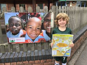 Archie Beech had the idea to cover the Kenyan border in aid of charity