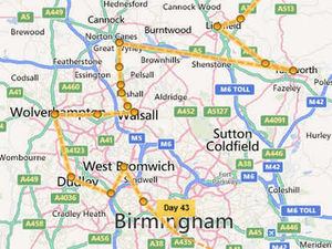 Supporting image for story: The Olympic Torch's Midlands route