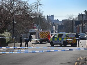 Walsall Police at the scene of a murder on Bloxwich Road/Norfolk Place where a 22-year-old was  stabbed.