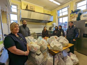 Supporting image for story: West Bromwich and Bearwood Specsavers providing food parcels for needy