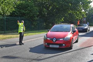 Police seen diverting traffic on Lichfield Road
