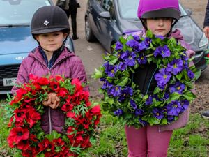 Supporting image for story: Horseback Remembrance ceremony at Staffordshire park