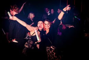 Partygoers enjoying the tunes last time.