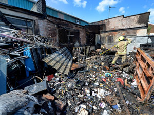 Supporting image for story: Willenhall factory left in ruins after severe fire breaks out