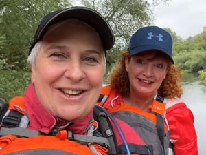 Supporting image for story: Duo raise £3k in memory of beloved colleague with Severn canoe challenge