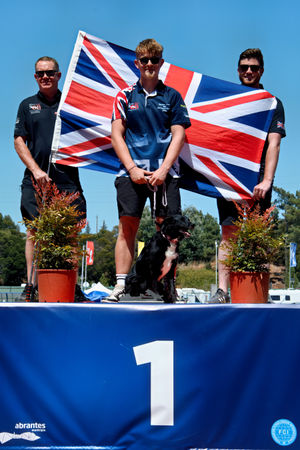 Max Glover from Market Drayton, and his Border Collie, Sushi