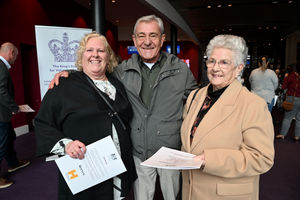 Members of Wolverhampton Samaritans pose ahead of the ceremony