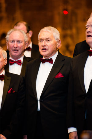David Barnett performing with Newport Male Voice Choir
