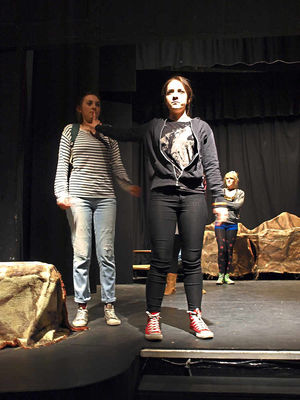 The actors got a grant to take their play to the Isle of Man