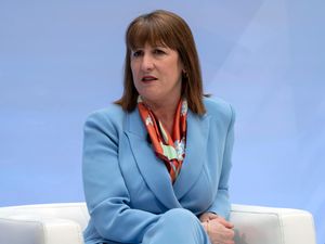 Rachel Reeves speaks at a panel event at the IMF
