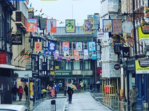 Supporting image for story: Head's pride as schoolchildren's flags brighten up Shrewsbury