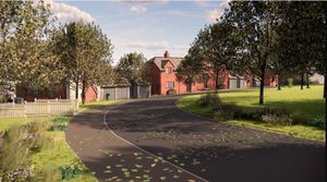 A visual of the plans off Oldbury Road, just outside Bridgnorth. Picture: EDA