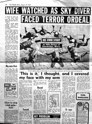 The incident made headlines and became legendary in the skydiving world.