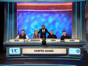 Supporting image for story: Harper Adams University makes history in University Challenge debut on TV screens across the nation
