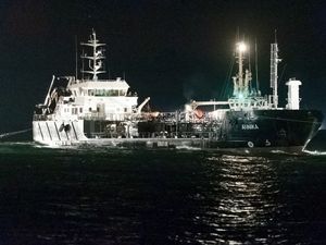 Supporting image for story: Fire on board oil tanker off Germany’s Baltic Sea coast extinguished