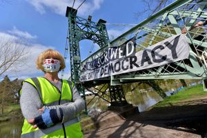 The 'Kill the Bill' protest in Shrewsbury's Quarry